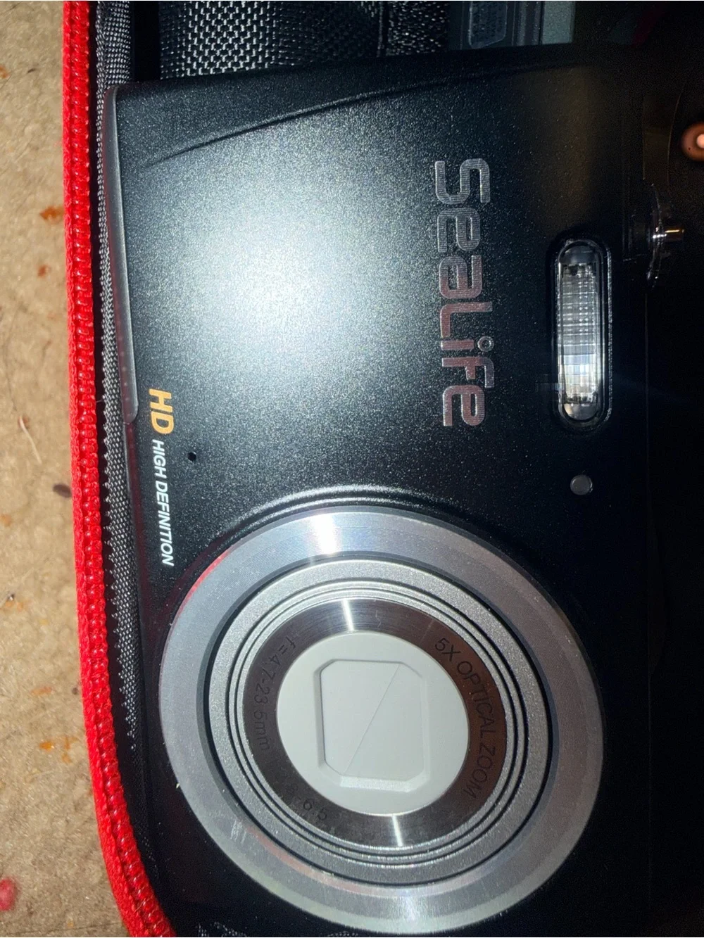 Alife Black and Red Underwater Camera with Red Accent